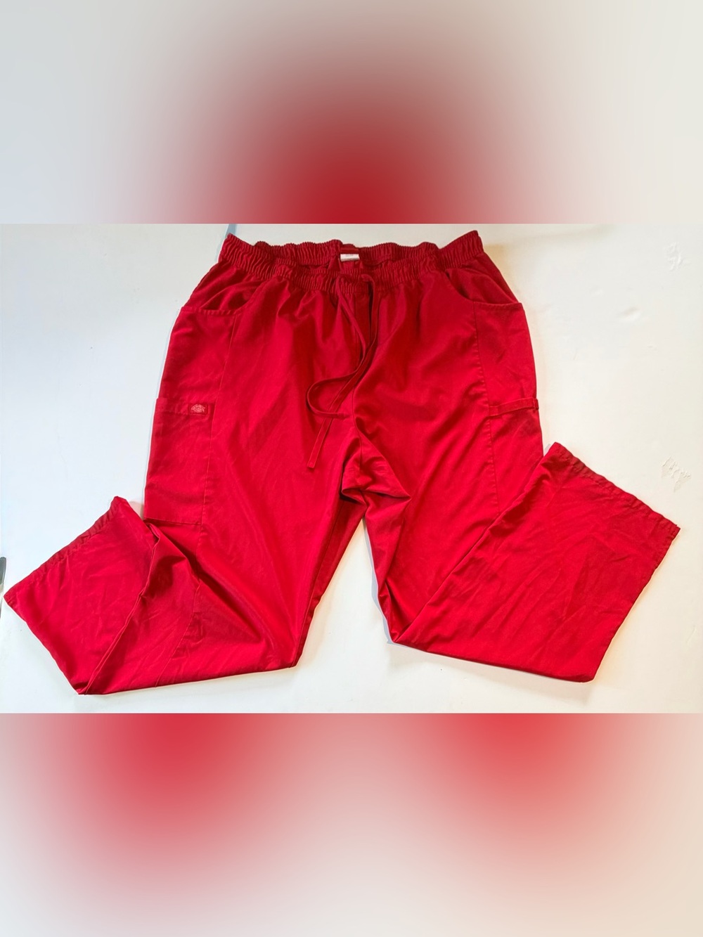Dickies Red Wide Leg Cargo Pants
